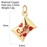 Rainbow Slippers Pendant Necklace Charm Diy Handmake Sweet Candy Stainless