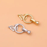 S925 Sterling Silver DIY Jewelry Butterfly Pearl Clasp