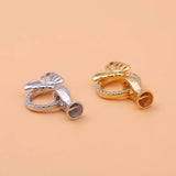 S925 Sterling Silver DIY Jewelry Butterfly Pearl Clasp