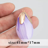 Flower Earring Charms Handmade DIY Pendants 10pcs/lot