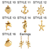 5pcs Heart Stainless Steel Charms for Jewelry Making