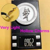 5pcs Heart Stainless Steel Charms for Jewelry Making
