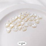 Natural Queen's Pink Shell Heart Beads DIY Loose Separation Accessories