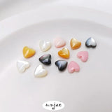 Natural Queen's Pink Shell Heart Beads DIY Loose Separation Accessories