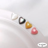 Natural Queen's Pink Shell Heart Beads DIY Loose Separation Accessories