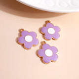 10pcs 8*20mm Flower Charms for Earrings Necklace Pendants