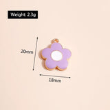 10pcs 8*20mm Flower Charms for Earrings Necklace Pendants
