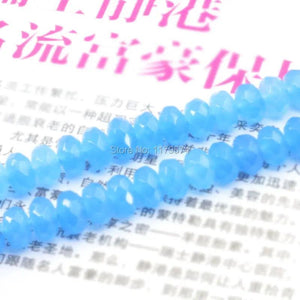 Faceted Aquarine-SkyBlue Beads 15inch