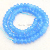 Faceted Aquarine-SkyBlue Beads 15inch
