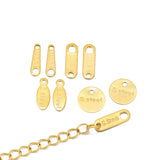 50Pcs Stainless Steel Oval Charms Pendant for DIY Jewelry Making Crafts