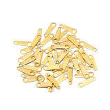 50Pcs Stainless Steel Oval Charms Pendant for DIY Jewelry Making Crafts