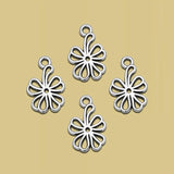 Antique Silver Plated St.Patrick'S Clover Charms Ireland Pendants For Diy