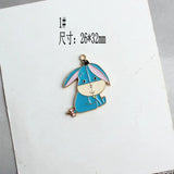 10Pcs Cartoon Animal Enamel Mini Charm DIY Jewelry Making