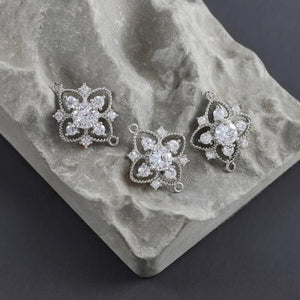 18k Rhodium Plated DIY Jewelry Accessories, Nickel Free, 10pcs/lot