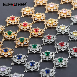 18k Rhodium Plated DIY Jewelry Accessories, Nickel Free, 10pcs/lot