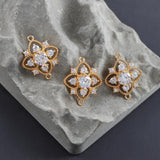 18k Rhodium Plated DIY Jewelry Accessories, Nickel Free, 10pcs/lot