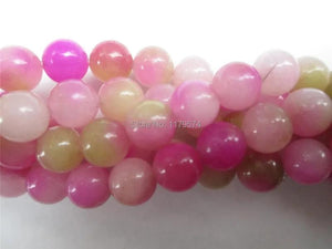 Natural Pink Kunzite Round Jasper Loose Beads 15''AAA