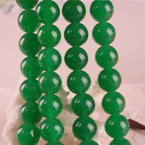 Green Chalcedony Beads 10mm Semi-Precious Stone Necklace Accessory