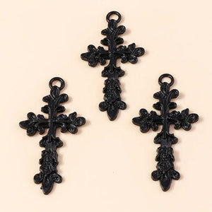 10pcs Steampunk Magic Mirror Charms Gothic Lace Necklace DIY Jewel