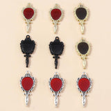 10pcs Steampunk Magic Mirror Charms Gothic Lace Necklace DIY Jewel