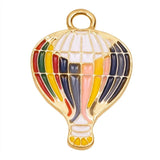 20Pcs Enamel Hot Air Balloon Charms for Jewelry Making