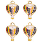 20Pcs Enamel Hot Air Balloon Charms for Jewelry Making