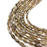 Natural Brown Horseshoe Snail Rice Beads 5-12mm DIY Jewelry Making