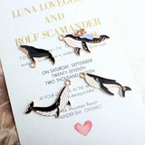10pcs Cartoon Sperm Whale Enamel Charms for DIY Jewelry