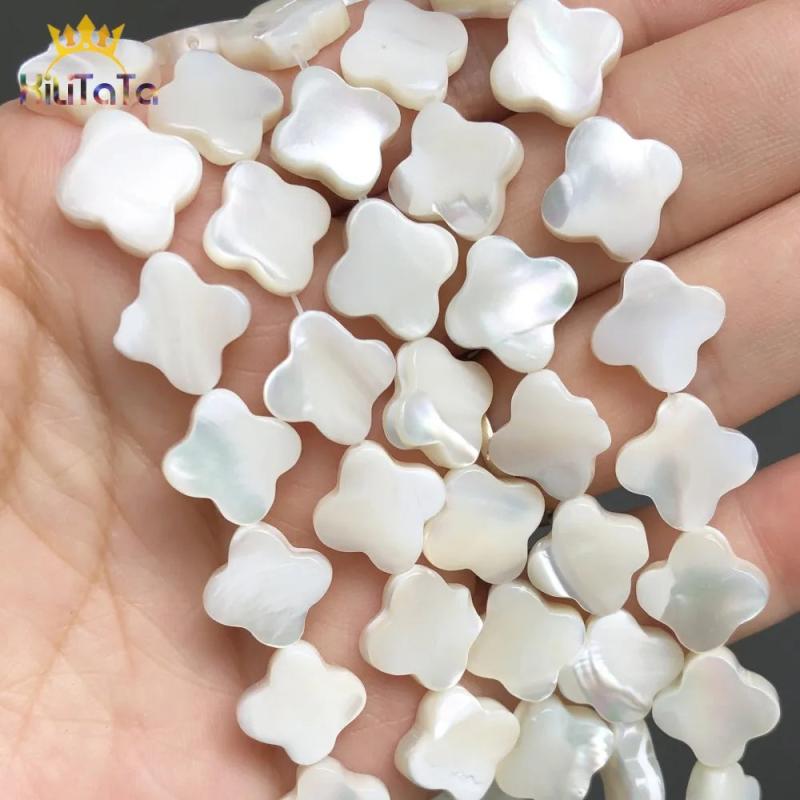 Shell Pearl Beads Cross Shape DIY Jewelry Making Spacer 15''