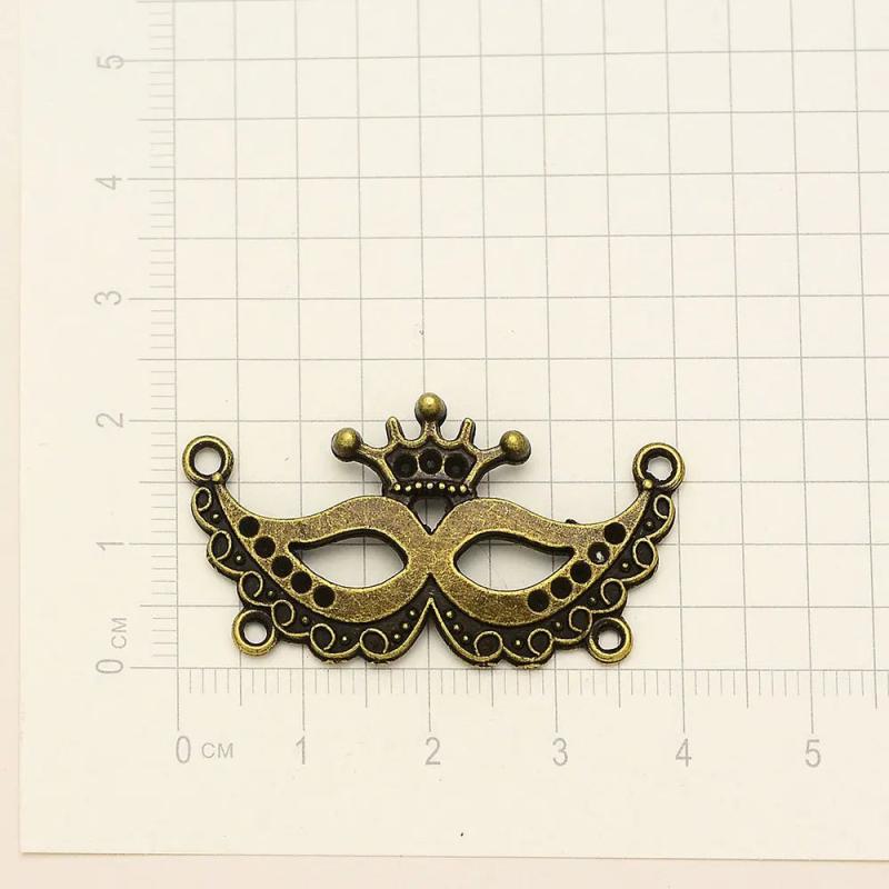 Silver Plated Mardi Gras Crown Charms for DIY Jewelry Making