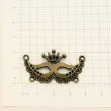 Silver Plated Mardi Gras Crown Charms for DIY Jewelry Making