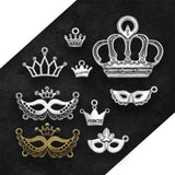 Silver Plated Mardi Gras Crown Charms for DIY Jewelry Making