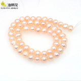 7-8mm Pink Akoya Cultured Pearl Beads DIY Bracelet Necklace 14.5inc