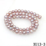 7-8mm Pink Akoya Cultured Pearl Beads DIY Bracelet Necklace 14.5inc