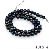 7-8mm Pink Akoya Cultured Pearl Beads DIY Bracelet Necklace 14.5inc