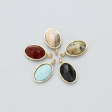 316L Stainless Steel Stone Charms Jewelry Making Pendants