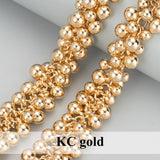 DIY Necklace Chain Accessories 18k Plated Silver KC Gold Nickel Free 50cm/Lot