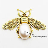 10 Pcs 35*47mm Bee Flat Paste Decorative Sewing Jewelry Accessories