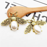 10 Pcs 35*47mm Bee Flat Paste Decorative Sewing Jewelry Accessories