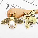 10 Pcs 35*47mm Bee Flat Paste Decorative Sewing Jewelry Accessories