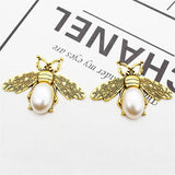 10 Pcs 35*47mm Bee Flat Paste Decorative Sewing Jewelry Accessories