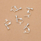 50pcs/lot 14*17mm Copper Clip Earring No Pierced Hook DIY Jewelry