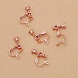 50pcs/lot 14*17mm Copper Clip Earring No Pierced Hook DIY Jewelry