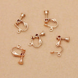 50pcs/lot 14*17mm Copper Clip Earring No Pierced Hook DIY Jewelry
