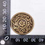10PC Antique Brass Sun Flower Leather Craft Studs Set Screw Back