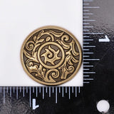 10PC Antique Brass Sun Flower Leather Craft Studs Set Screw Back