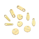 50pcs Stainless Steel End Tail Charms Necklaces Chains DIY Jewelry Making