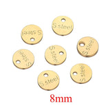 50pcs Stainless Steel End Tail Charms Necklaces Chains DIY Jewelry Making