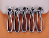 Retro Vintage Silver KeyChain U Hook Clasp Wallet Chain Fish Hook