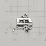 Antique Silver Plated Trailer Camping Fire Charms Travel Pendants DIY Bracelets